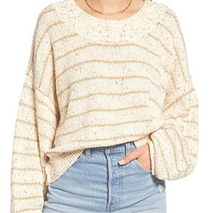 Free People Starlight Pullover in Pearl Island